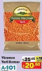 YÖREMCE YERLİ KIRMIZI MERCİMEK